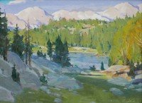 High in the Sawtooths / G. Russell Case / 12.00x16.00 / $3500.00