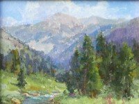 Cut Bank Creek / Kathryn Stats / 9.00x12.00 / $2200.00