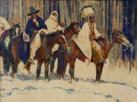 Snow Trackers / John Moyers / 30.00x40.00 / $34000.00/ Sold